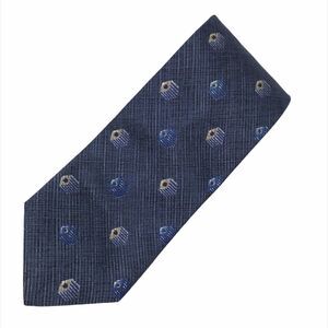 Ermenegildo Zegna Geometric Tie Blue